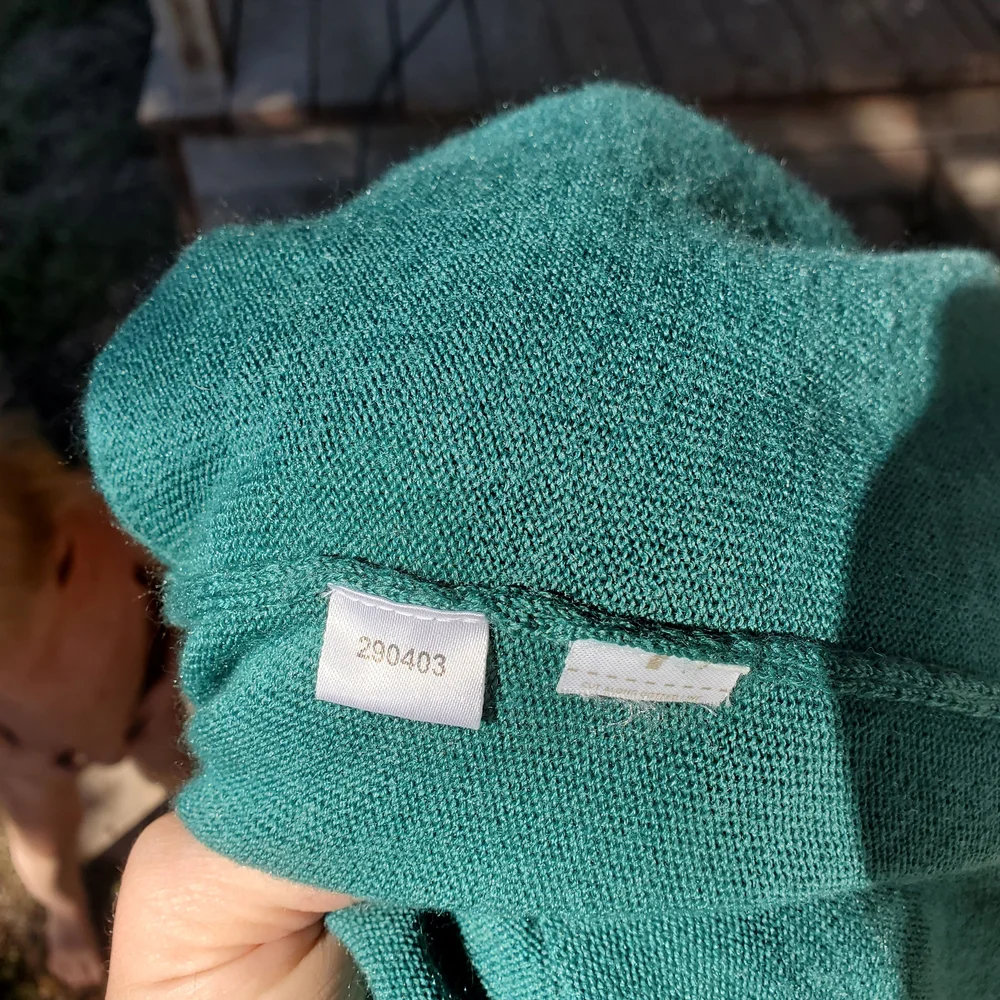 LOFT Teal Long Sleeve Dress - Picture 6 of 6